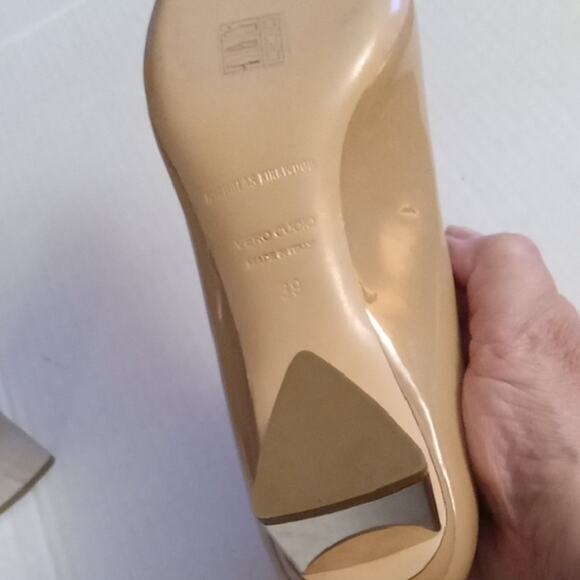 Nicholas Kirkwood Women's Size 8.5 Vero Cucoio Nude Patent Leather Heels - Picture 10 of 12